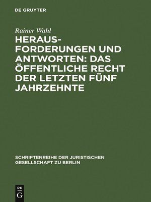cover image of Herausforderungen und Antworten